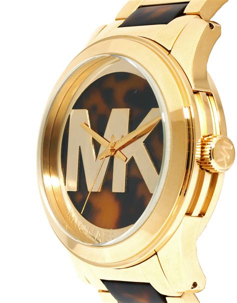 tortoise michael kors watch gold and diamond 2014 womens|Runway Gold.